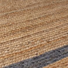 Flair Rugs Kusový koberec Grace Jute Natural/Grey ovál 120x170 ovál cm