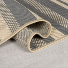 Flair Rugs Kusový koberec Florence Alfresco Stripe Grey 66x230 cm