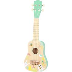 Tooky Toy Dřevěná ukulele kytara pro děti 3+