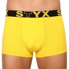 Styx Pánské boxerky sportovní guma žluté (G1068) - velikost L