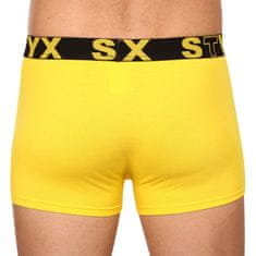 Styx Pánské boxerky sportovní guma žluté (G1068) - velikost L
