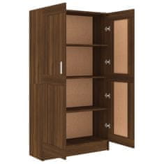 Greatstore Knihovna hnědý dub 82,5x30,5x150 cm kompozitní dřevo