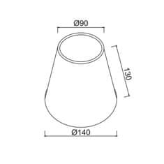 ACA ACA Lighting stínítko krémové len E14 DL004SHE14