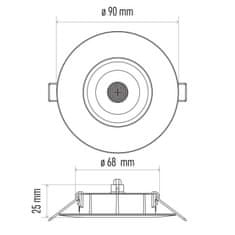 Emos EMOS LED bodové svítidlo Exclusive bílé 5W neutrální bílá 1540115570