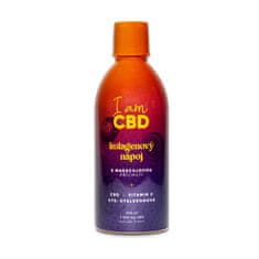 I am CBD Kolagenový nápoj s CBD, vitamínem C a kys. hyaluronovou 500ml, 30 dávek