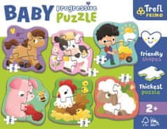 InnoVibe Baby puzzle se zvířátky z farmy 6v1