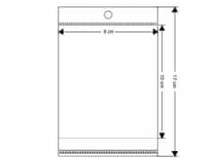 Kraftika 100ks ransparent celofánové sáčky s lepicí lištou a závěsem