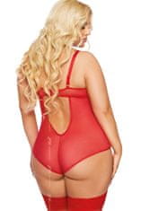 SoftLine Dámské body AMANDA PLUS SIZE Červená 2XL