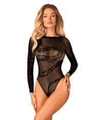 Obsessive Dokonalé body B137 teddy - Obsessive černá S/M/L