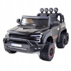 Moje Auto MEGA JEEP WORKS SIX 4X4, 2 X 12V, MĚKKÉ KOLO, MĚKKÉ