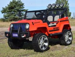 Moje Auto MEGA JEEP SUNSHINE, 4X4, 2X12V, POMALÝ START /