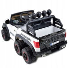 Moje Auto MEGA JEEP WORKS SIX 4X4, 2 X 12V, MĚKKÉ KOLO, MĚKKÉ