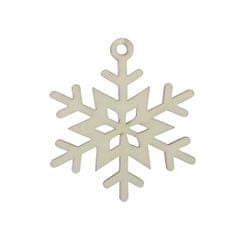 Decor By Glassor Dřevěná vločka Sněžka mini