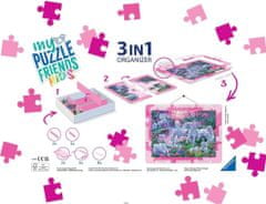 Ravensburger Sada pro skládání puzzle My Puzzle Friends Kids 3v1 růžová