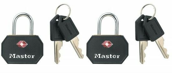 Master Lock Visací zámek 2x30mm TSA