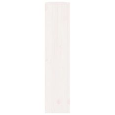 Greatstore Kryt na radiátor bílý 169x19x84 cm masivní borové dřevo