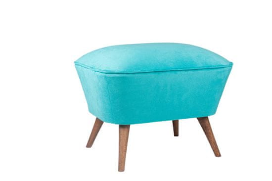 Atelier Del Sofa Taburet Lake View - Turquoise, Tyrkysová