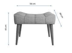 Atelier Del Sofa Taburet New Cool - Saxe Blue, Modrá