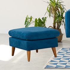 Atelier Del Sofa Taburet Sofia Puf - Dark Blue, Tmavá Modrá