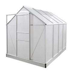 nabbi Zahradní skleník Glasshouse 250x190x195 cm - průhledná