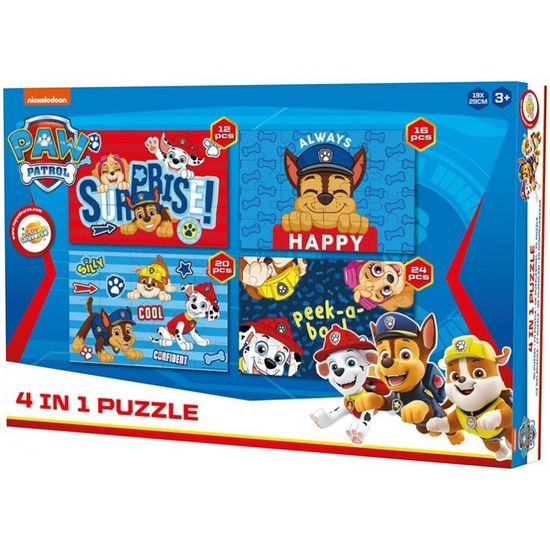 Toy Universe Puzzle Tlapková patrola - Paw Patrol - 4v1 - 12, 16, 20 a 24 dílků