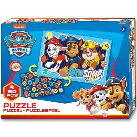 Toy Universe Oboustranné puzzle pro kluky Tlapková patrola - PawSome - 50 dílků