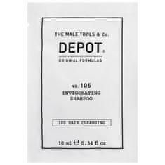 DEPOT NO. 105 Invigorating - šampon proti vypadávání vlasů pro muže, 10 ml