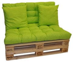 AXIN Polstry na paletový nábytek - látka světle zelený melír