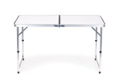 OEM Turistický stůl skládací stůl kempinkový bílý vrchní 120 x 60 cm
