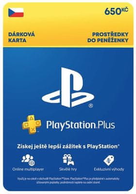 Sony dárková karta Playstation Store hodnota Kč elektronická aktivační klíč