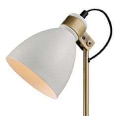 Teamson Stolní Lampa Quincy S Bílým Mramorovým Podstavcem Bílá/Antická Mosaz Vn-L00057-Eu