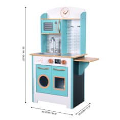 Teamson Teamson Kids - Little Chef Santos Retro Play Kitchen - Aqua/dřevo