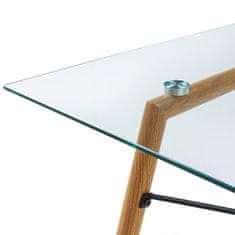 Teamson Minimalista Kuchyňský Jídelní Stůl Se Skleněnou Deskou (Pouze Stůl) Vnf-00026-Uk