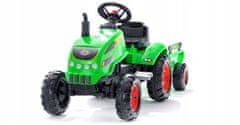 Falk FALK Tractor X Tractor Green s přívěsem Klak