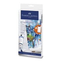 Faber-Castell Akrylové barvy 12 barev, tuba 20 ml