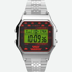 Timex Timex T80 x SPACE INVADERS Stříbrné »retro«