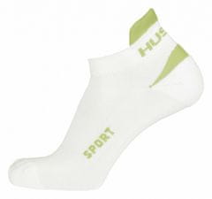 Husky Ponožky Sport bílá/sv. zelená (Velikost: XL (45-48))