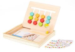 KIK Dřevěná vzdělávací hračka barevně odpovídá krabičkám