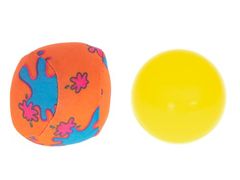 KIK Catch ball - 2x talíř + 2x míček plast KX6184