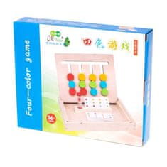 KIK Vzdělávací dřevěná logická hra barvy KX7203
