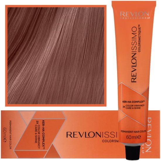 Revlon Revlonissimo Colorsmetique 60ml krémová barva na vlasy s pečujícím komplexem Ker-Ha 4.11