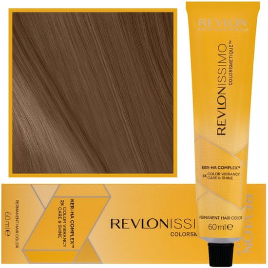 Revlon Revlonissimo Colorsmetique 60ml krémová barva na vlasy s pečujícím komplexem Ker-Ha 4.11