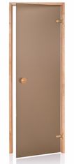 Horavia Dveře do sauny "A" 9x19 Satin Bronze 890x1890 mm Osika