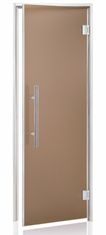 Horavia Dveře do parní sauny "A" Lux 7x19 Satin Bronze 685x1895 mm