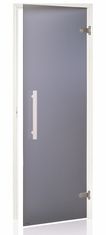 Horavia Dveře do sauny "A" 9x19 Satin Grey 890x1890 mm White