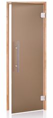 Horavia Dveře do sauny "A" Premium 7x19 Satin Bronze 690x1890 mm Olše