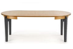 Halmar Rozkládací jídelní stůl Sorbus, dub medový / grafit