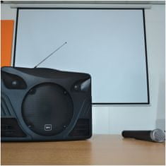 QTX DELTA-50, mobilní 8" zvukový systém MP3/BT/FM/2x VHF, 50W