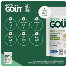 Good Gout BIO Pórek s brambůrkem a treskou 3x (190 g)