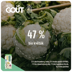 Good Gout BIO Treska pestrá s květákem a brambůrky 3x (2x190 g)